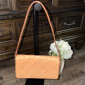 Polo by Ralph Lauren Tan Quilted Shoulder Bag